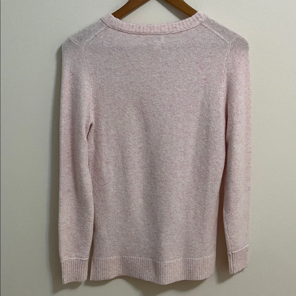J. Crew Women's Sweater XS Crew Neck Light Pink Bubblegum Cozy Chic Stretchy